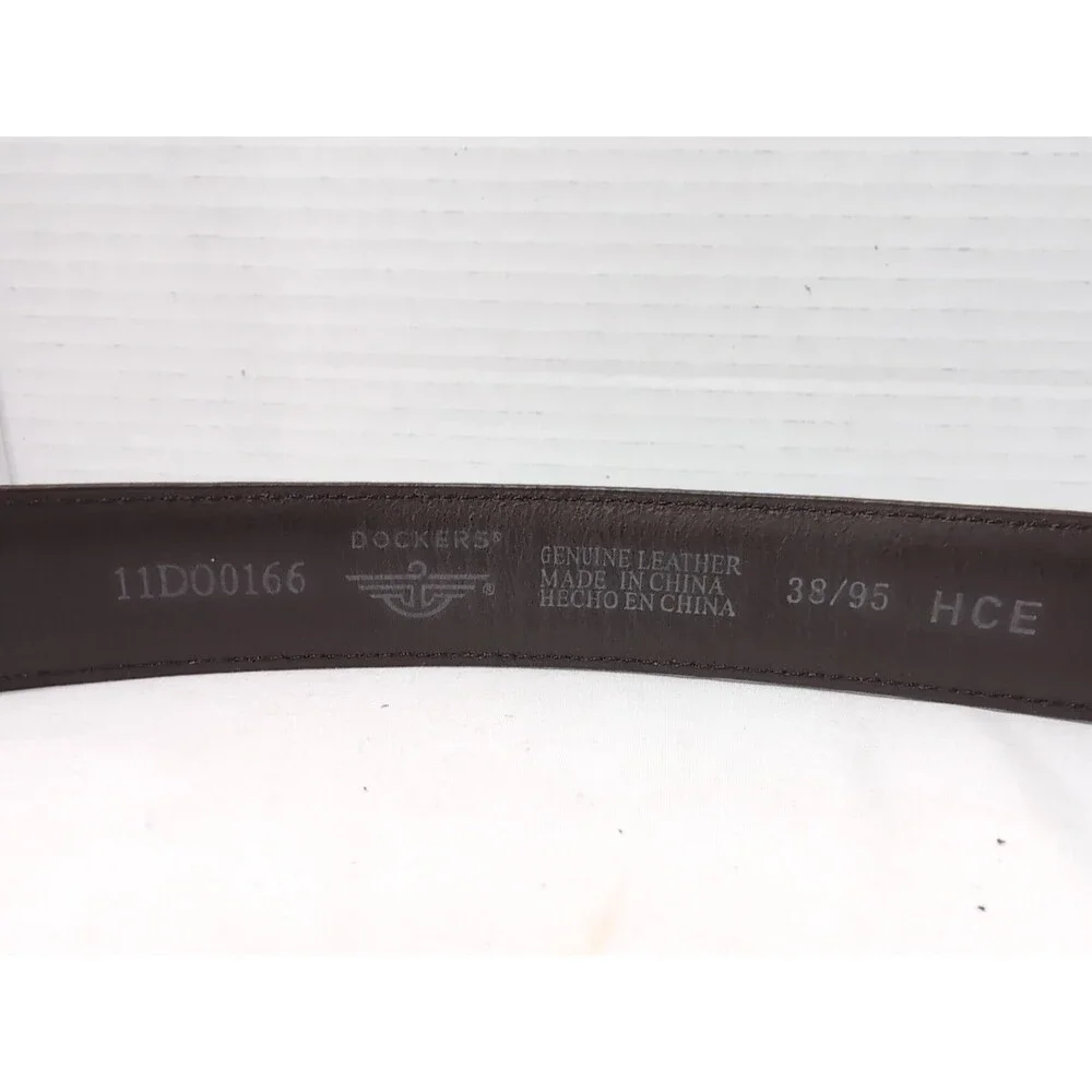 Dockers Leather Belt Men's Size 38 brown See All Pictures